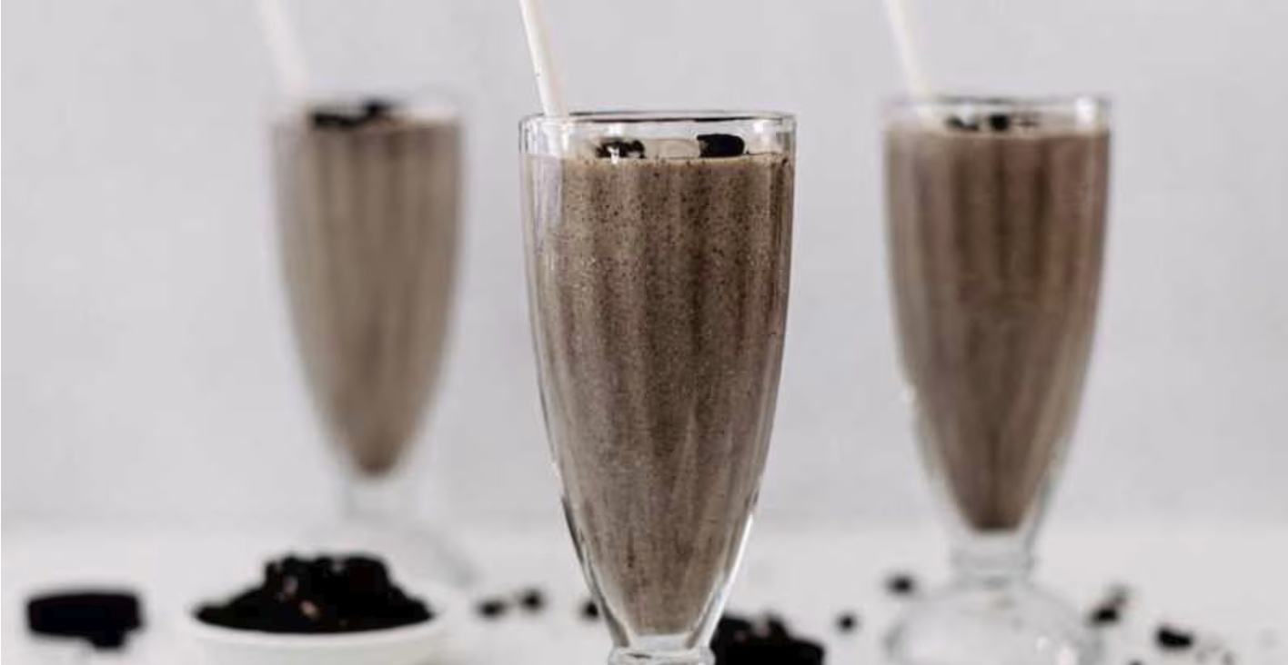 Milkshake with several flavours 